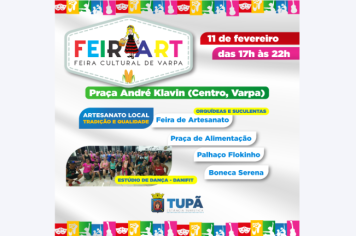Varpa recebe 1º FeirArt de 2023 neste sábado	