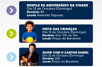 Desfile, festa das crianças e show de Daniel: a celebração dos 96 anos de Tupã