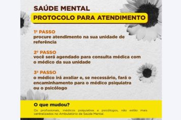 Atendimentos prestados no Ambulatório de Saúde Mental serão descentralizados 