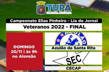 Azulão e Cecap decidem o título do Veteranos 2022 neste domingo