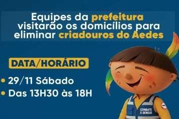 Subsecretaria de Controle de Endemias realiza ações contra arboviroses no Jardim Unesp I e II