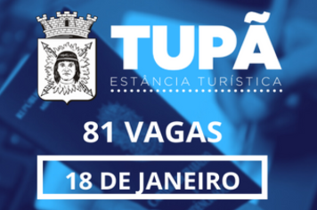 81 vagas de emprego estão disponíveis no PAT de Tupã
