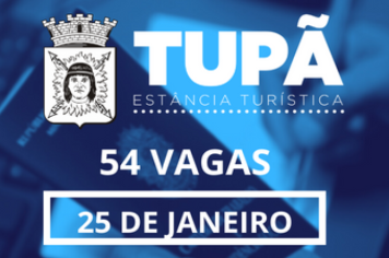 54 vagas de emprego estão disponíveis no PAT de Tupã