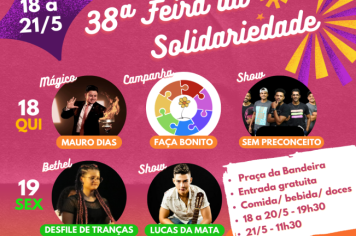 38° edição da Feira da Solidariedade começa a partir do dia 18 de maio