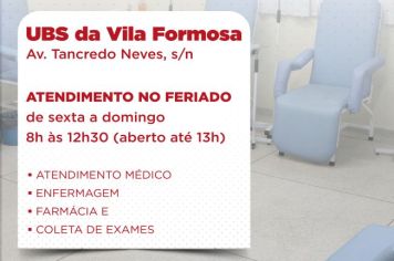 Unidade de Hidratação funcionará no feriado; plantão será das 8h às 13h