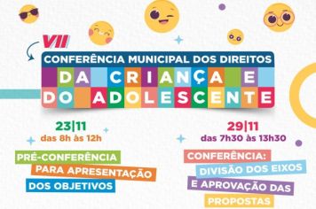 CMDCA convida para Conferência Municipal pelos Direitos da Criança e do Adolescente