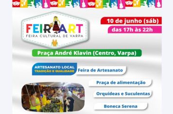 FeirArt acontece neste sábado na praça central de Varpa