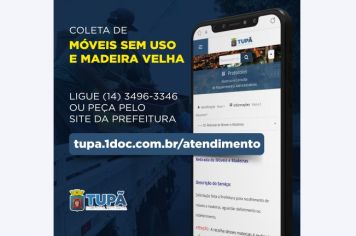 Coleta de móveis velhos pode ser solicitada por telefone ou no site da prefeitura