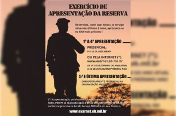 PREFEITURA MUNICIPAL DE TUPÃ, TIRO DE GUERRA E JUNTA DE SERVIÇO MILITAR INFORMAM: