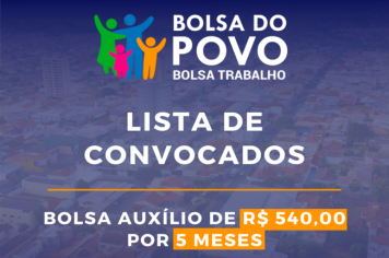 Lista de convocados do Bolsa do Povo é divulgada