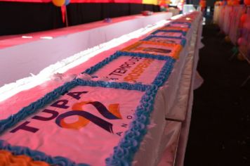 Aniversário de 92 anos de Tupã tem primeiro bolo gigante