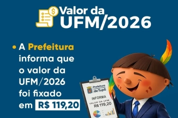 UFM para 2026 é fixada em R$ 119,20