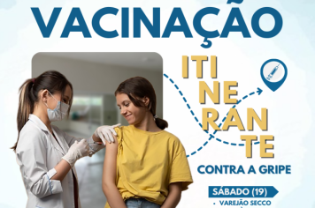 Prefeitura realizará vacinação itinerante contra a gripe neste sábado