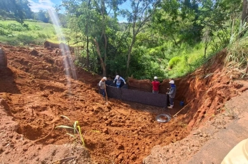 Obra recupera trecho erodido na extensão da rua Brasil