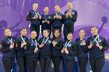Equipes de ginástica rítmica conseguem resultados expressivos