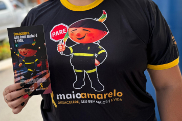 Interação com motoristas e pedestres marcam ações do ‘Maio Amarelo’ 