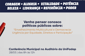Conferência para debater direitos da pessoa idosa acontece nesta sexta