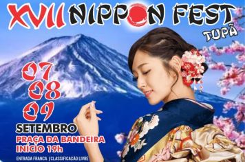 Nippon Fest de Tupã será de 7 a 9 de setembro na Praça da Bandeira