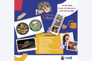 Roda de Capoeira é atração principal do Quinta com Arte desta semana