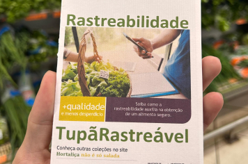 Rastreabilidade garante qualidade de alimentos produzidos em Tupã