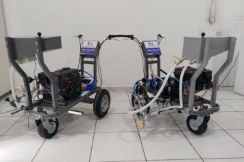 Tupã recebe máquinas de demarcação viária do programa Respeito à Vida