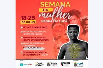 Semana da Mulher Negra começa nesta terça-feira