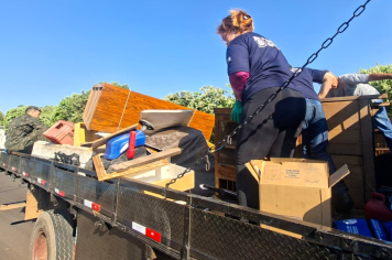 No terceiro dia, mutirão recolhe quase 30 toneladas de material inservível