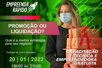 SEBRAE abre inscrições para a palestra “Promoção ou Liquidação”
