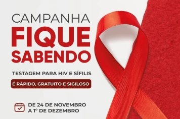 Campanha Fique Sabendo incentiva realização de testes para detecção de ISTs