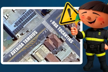 Avenida Tamoios recebe nova faixa de conversão à esquerda para melhorar fluidez do trânsito