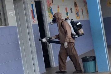 Prefeitura nebuliza unidades de educação e entidades