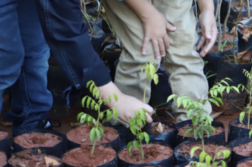 Estudantes da rede municipal participam de atividades para celebrar Dia da Árvore