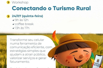 Workshop vai ensinar gestores de atrativos turísticos a utilizar celular como ferramenta de divulgação