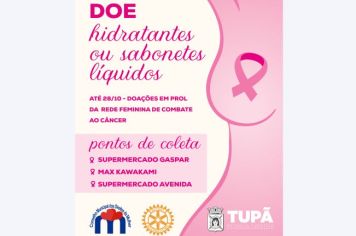 Conselho da Mulher arrecada cremes e sabonetes para Rede Feminina