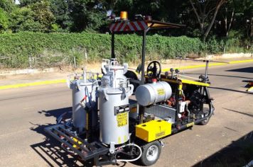 Máquina de pintura da Prefeitura recebe novo sistema modernizado