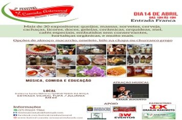 2º Festival de Comida Artesanal será realizado neste domingo (14)