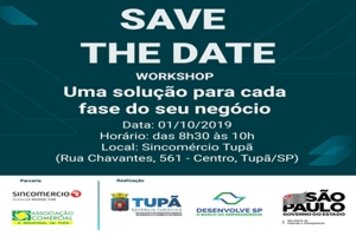 Workshop e consultorias acontecem hoje no Sincomércio