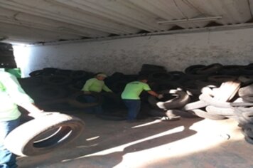 Prefeitura realiza coleta de pneus semanalmente