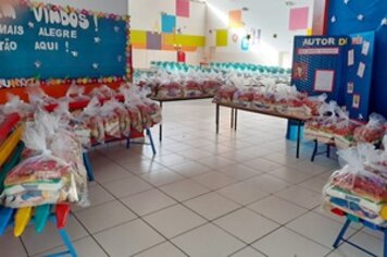 Cerca de 850 cestas serão distribuídas nesta semana