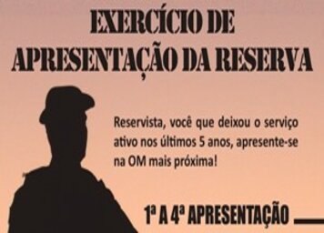 Junta Militar convoca reservistas para Exercício de Apresentação