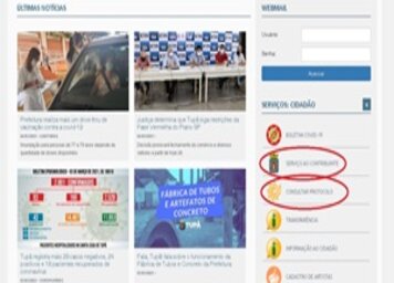 Parte do site oficial da Prefeitura de Tupã ficará indisponível até segunda-feira