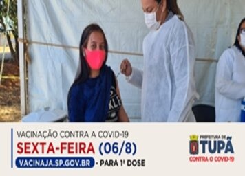 Tupã é a 4ª cidade de 50 mil a 100 mil habitantes que mais vacina contra a covid-19