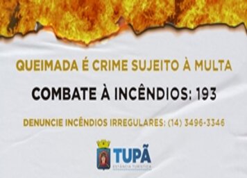Prefeitura alerta para riscos de queimadas urbanas durante estiagem