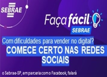 SEBRAE abre inscrições para a palestra “Comece Certo nas Redes Sociais”