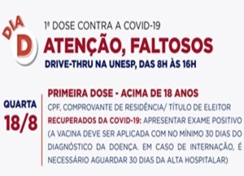 “Dia D” para faltosos acima de 18 anos será na quarta-feira (18)