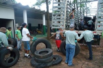 Eco Ponto ajuda combater dengue e incentiva reciclagem de pneus