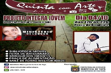 Quinta com Arte desta semana contará com Integra Jovem