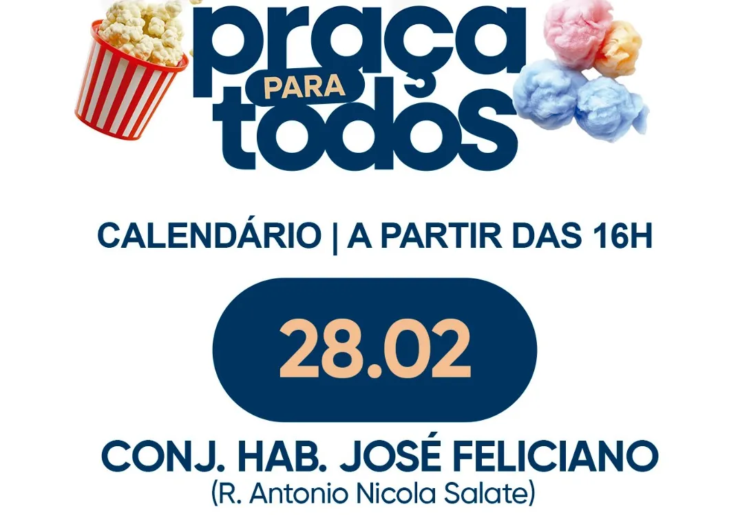 Praça para Todos acontece no conjunto José Feliciano