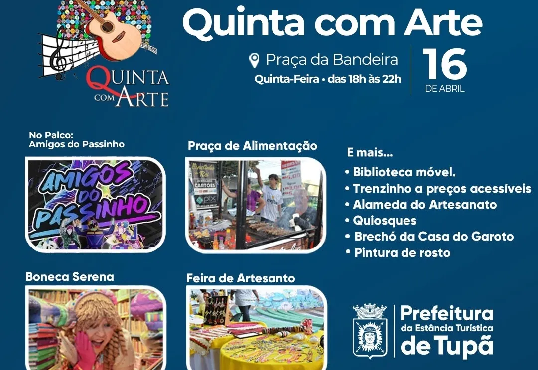 Grupo Amigos do Passinho é destaque na programação do Quinta com Arte desta semana