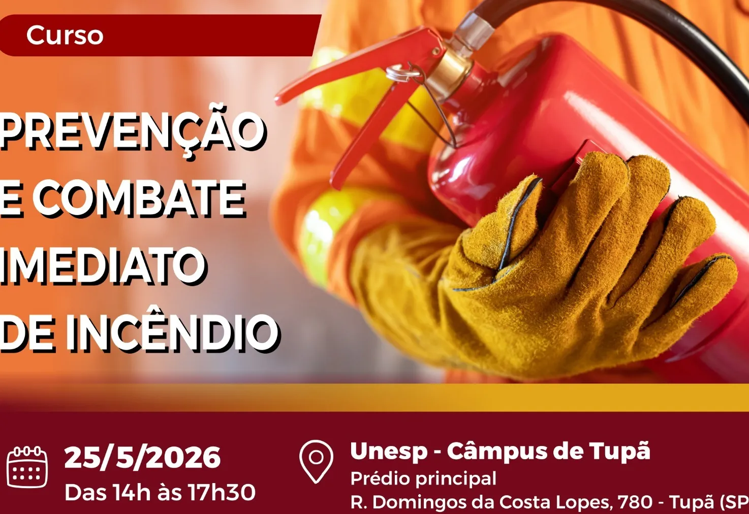 Curso gratuito orienta produtores rurais sobre prevenção e combate imediato de incêndios